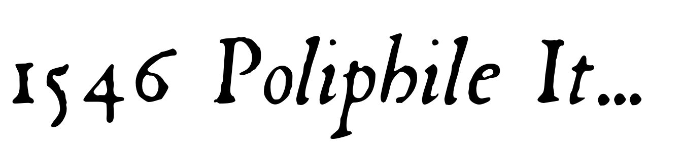 1546 Poliphile Italic
